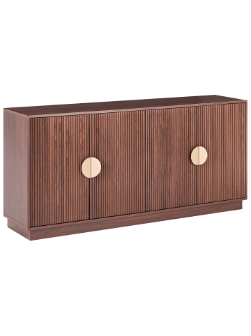 Beliani Sideboard NUMURKAH in Braun/Gold - (W) 160 x (H) 75 x (L) 40 cm