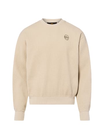 Alpha Industries Sweatshirt Studio Waffle in beige