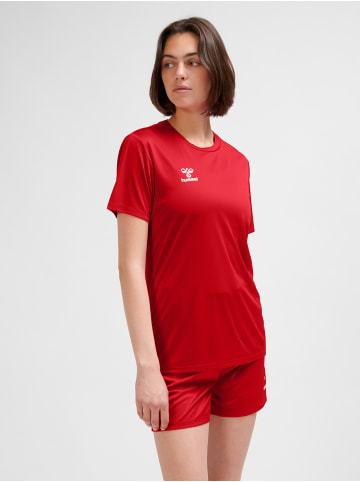 Hummel T-Shirt Hmlessential Damen in TRUE RED