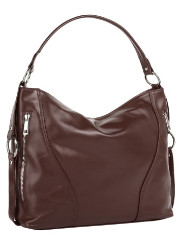 Samantha Look Handtasche echt Leder in braun