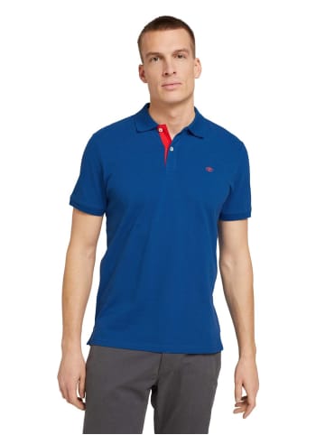 Tom Tailor Poloshirt BASIC CONTRAST in Blau