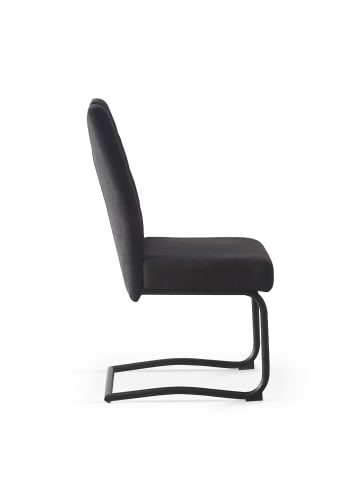B&D Home 2er-Set: Esszimmerstuhl SOFIA in Anthrazit - (B)48 x (H)96 x (T)60 cm