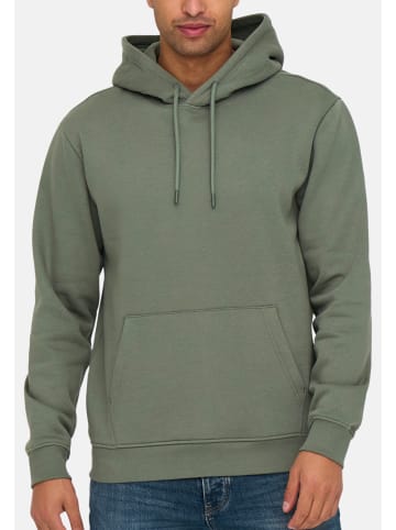 ONLY & SONS Sweatshirt / Hoodie Connor in Dunkelgrün / grün