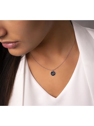 ONE ELEMENT  Buchstabe O Buchstaben Anhänger aus 333 Weißgold Ø 11,0 mm in silber