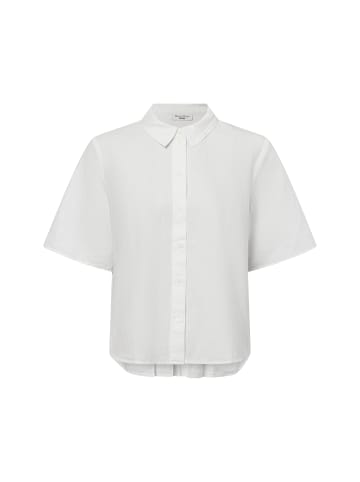 Marc O'Polo DENIM Hemdbluse mit Leinen-Anteil in weiß