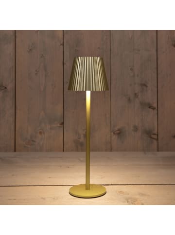 Coen Bakker LED Tischlampe dimmbar IP44 Innen & Außen 36,5x11cm in Gold