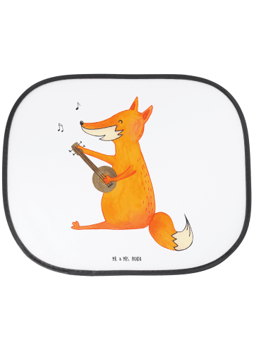 Mr. & Mrs. Panda Sonnenblende Auto Fuchs Gitarre ohne Spruch in Weiß