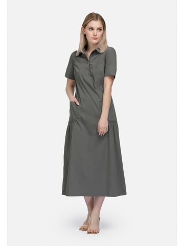 HELMIDGE Maxikleid Maxikleid in Hellkhaki