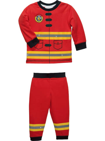 Erwin Müller Interlock-Jersey Kinder-Schlafanzug in rot