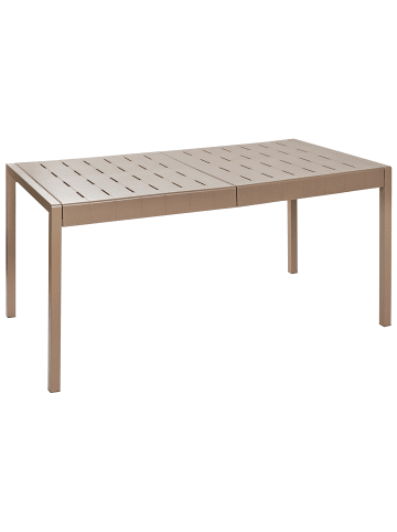 Beliani Gartentisch BARTICA in Braun - (W) 84 x (H) 76 x (L) 154 cm