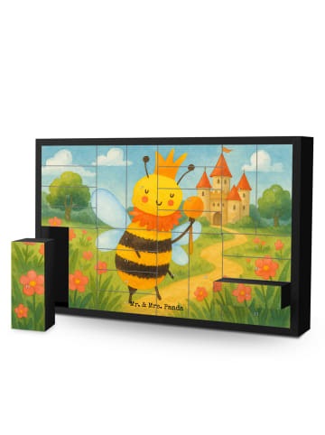 Mr. & Mrs. Panda Adventskalender Biene König Design ohne Spruch in Weiß