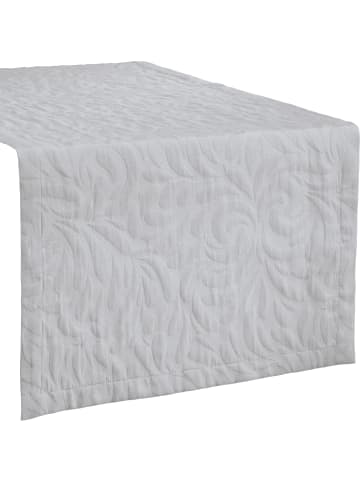 Erwin Müller Jacquard, Baumwollmischung Tischläufer Cadiz in hellgrau