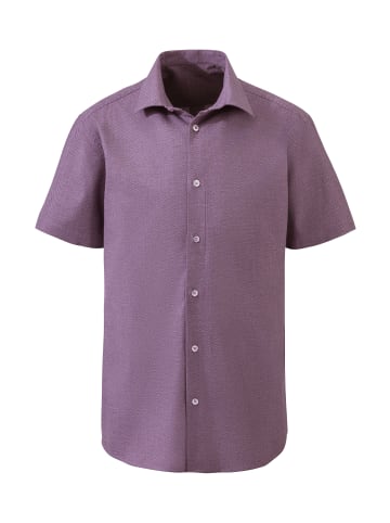 H.I.S Kurzarmhemd in aubergine
