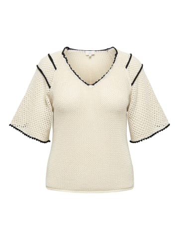 ONLY Carmakoma Strickpullover in Pumice Stone 1