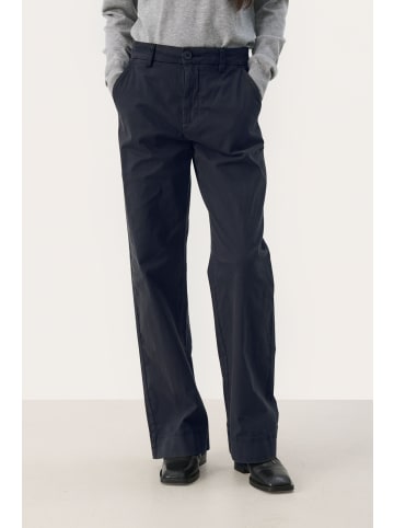 PART TWO Casual Hose BelmePW Classic fit in Blue Graphite