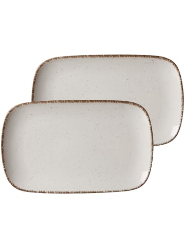 Ritzenhoff & Breker 2er Set Platten Casa 33 x 20 cm in Beige