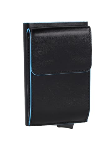 Piquadro Blue Square Kreditkartenetui Leder 6 cm in black