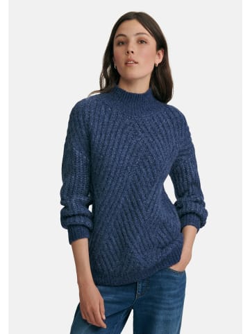 PETER HAHN Pullover wool in indigo-melange