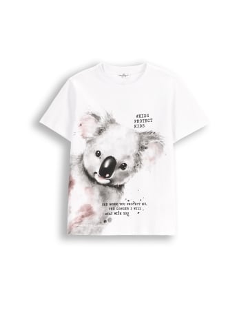 Coccodrillo T-Shirt mit kurzem Ärmel in weiß
