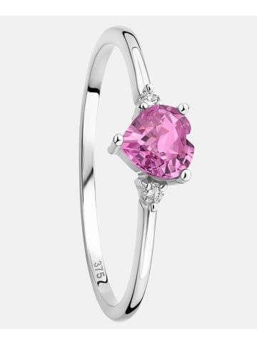 Diamant L'éternel Ring aus 375 Weißgold mit 1.23 Karat Diamant mit Saphir
