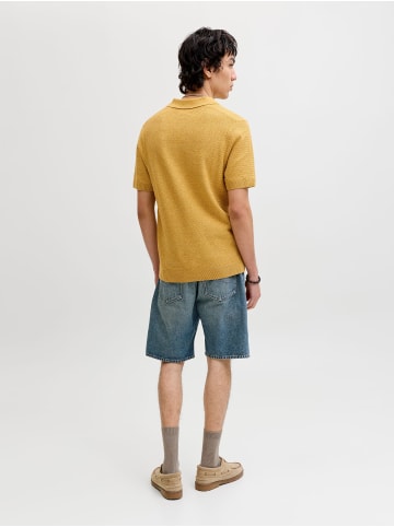 Jack & Jones Gestricktes Polo in Sahara Sun