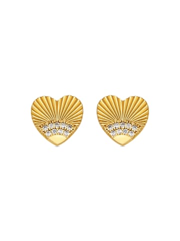 Luxenter Ohrringe Kripo mit 18 Karat Gelbgold-Finish – KRIPO