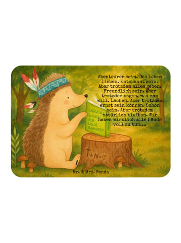 Mr. & Mrs. Panda Kühlschrankmagnet Igel Federschmuck Design mit ... in Weiß