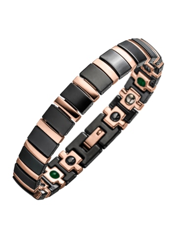 Lunavit Armband "Titan Jade" in Schwarz / Rosé