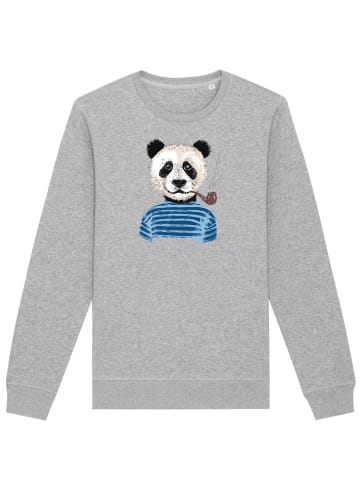 wat? Apparel Sweatshirt Panda in Grau meliert