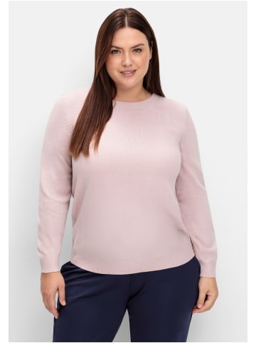 sheego Pullover in rosé