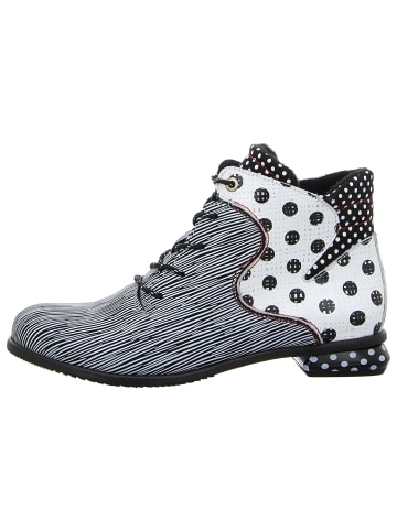 SIMEN Schnürstiefelette in weiß