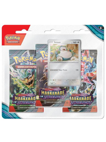 Pokémon Relaxo | 3 Booster-Packs | Pokemon Karmesin & Purpur | Karten deutsch