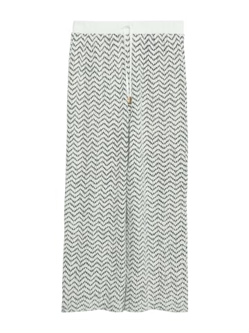comma Hose in weiß schwarz