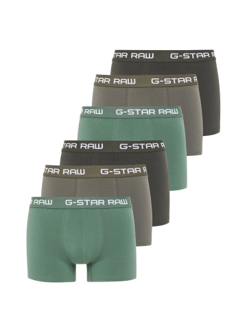 G-Star Raw Boxershort 6er Pack in Grün/Grau