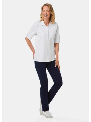 GOLDNER Poloshirt in hochwertiger Pikee-Qualität in weiß