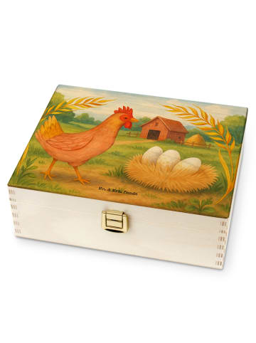 Mr. & Mrs. Panda Teebox Huhn Stolz Design ohne Spruch in Weiß