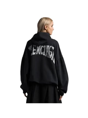 Balenciaga Paris Tropical Hoodie Schwarz Damen