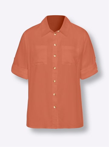 Sieh an! Bluse in papaya