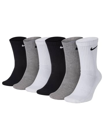 Nike Socken 6er Pack in Schwarz/Grau/Weiß