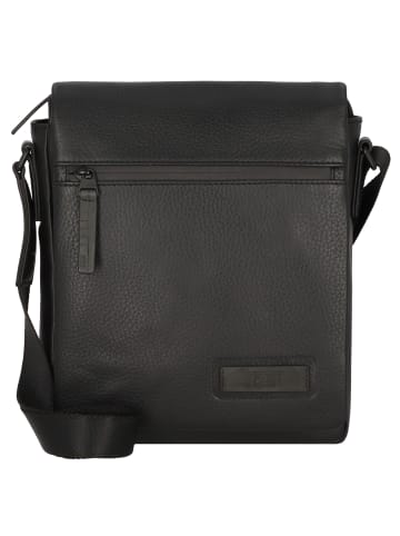 Jost Stockholm Umhängetasche Leder 23 cm in schwarz