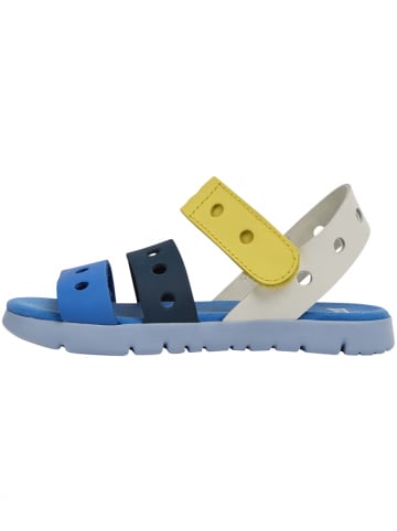 Camper Sandalen " Oruga Twins " in Blau - Weiß - Gelb