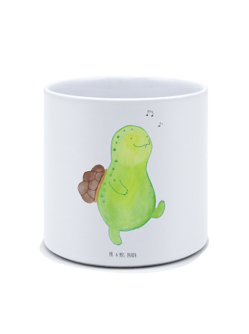 Mr. & Mrs. Panda Übertopf Schildkröte Pfeifen ohne Spruch in Weiß