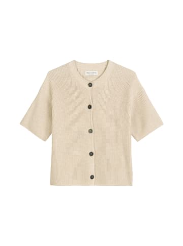 Marc O'Polo Kurzarm-Cardigan loose in sandy melange