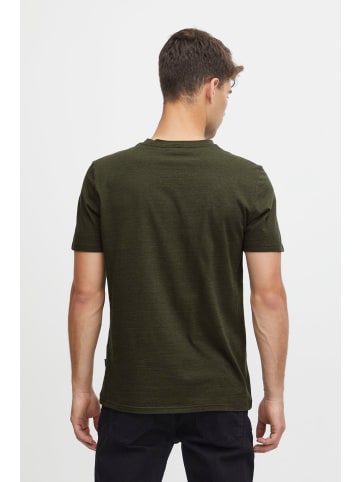 CASUAL FRIDAY Rundhals Basic T-Shirt Meliert CFThor in Grün