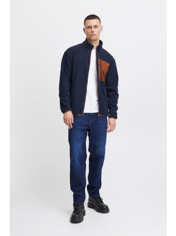 BLEND Fleecejacke BHSweatshirt 20716573 Fleece Jacke mit abgesetzter Tasche in Blau