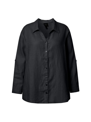 Ulla Popken Hemdbluse in schwarz