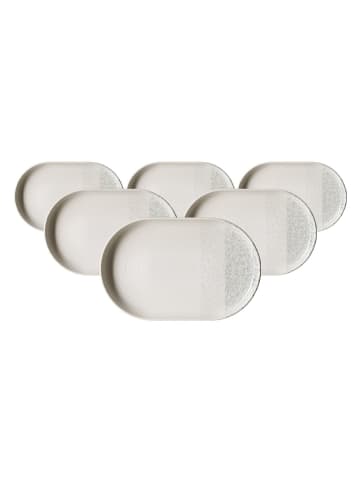 Ritzenhoff & Breker 6er Set Servierplatten Trio in Grau 20 x 13 cm
