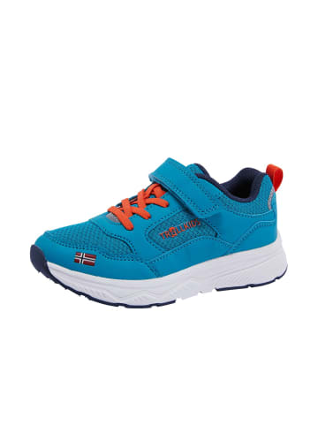 Trollkids Sneaker "Haugesund" in Blaugrün/Orange