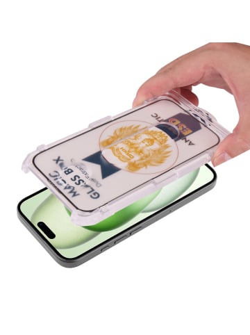 Schutzfolie Platyne für iPhone 15 Plus – staubfrei, blasenfrei in Transparent