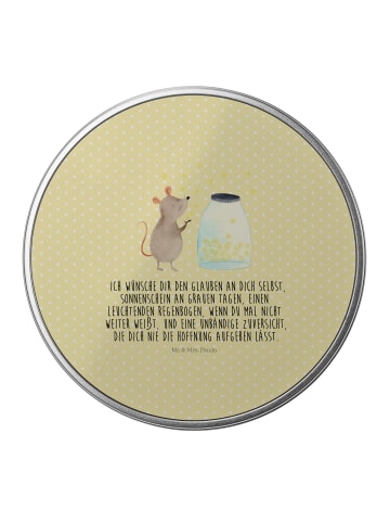 Mr. & Mrs. Panda Kaffeedose Maus Sterne mit Spruch in Gelb Pastell